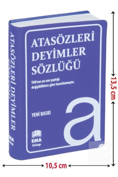 Ema Kitap Atasözleri Deyimler Sözlüğü (Plastik Kapak) & A'dan Z'ye TDK Uyumlu ürün görseli 1