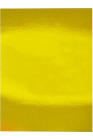 Paperart 50*70 Cm Metalik Fon Kartonu - Aynalı Fon Kartonu - Gold-altın-sarı - 250 gr 5 Adet ürün görseli 1