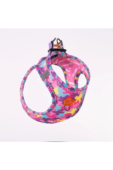 Pawstar Rosea Camouflage Air-mesh Kedi Köpek Göğüs Tasması ürün görseli 1