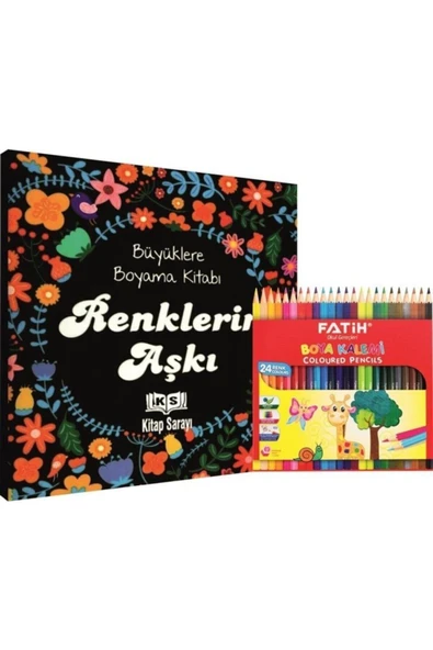 Ema Kitap Renklerin Aşkı Büyükler Için Boyama Kuru Boya ürün görseli 1