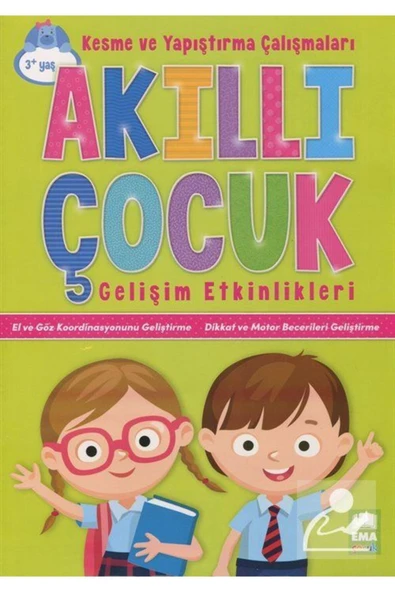 Ema Çocuk Akıllı Çocuk Kesme ve Yapıştırma Çalışmaları Gelişim Etkinlikleri (3+ Yaş) ürün görseli 1