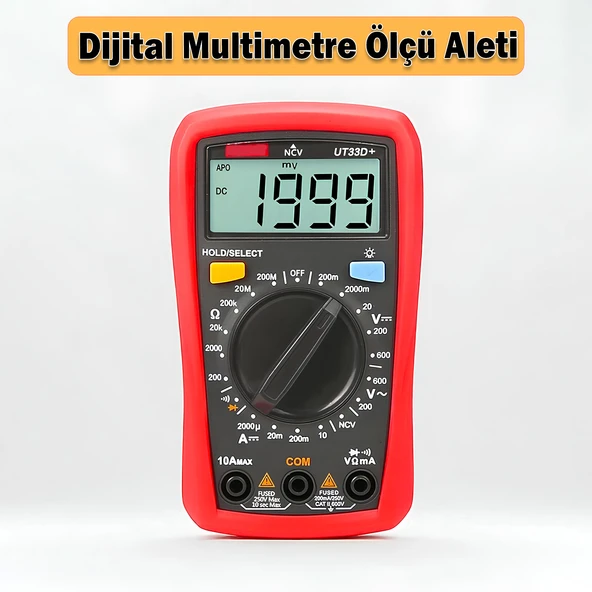 Palm Size Avuç İçi Dijital Multimetre Elektrik Ölçü Cihazı Aleti Ampermetre Direnç Akım Voltaj Ölçer ürün görseli 1