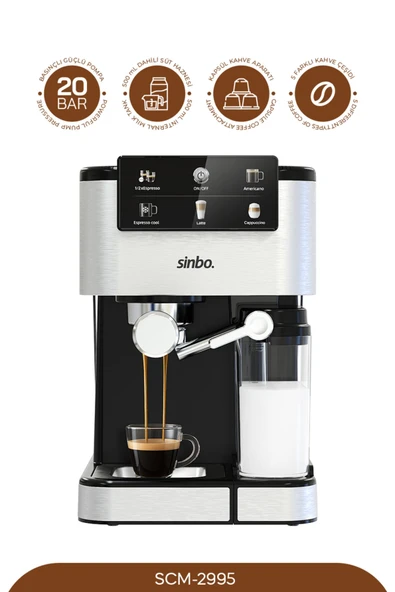 PTTAVM: SİNBO SCM-2995 ESPRESSO KAHVE MAKİNASI
