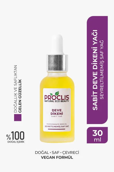 PROCLİS Deve Dikeni Yağı %100 Doğal Bitkisel Sabit Yağ, Milk Thistle Oil, Silybum Marianum 30 ml ürün görseli 1