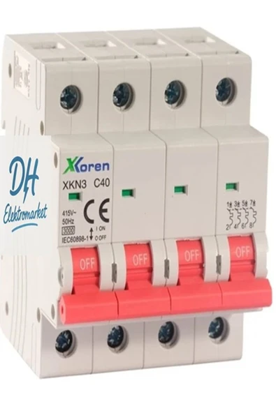 xkoren 4X40A C Tipi Grup Sigorta ürün görseli 1