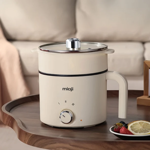 Mioji EP35 600W 1.8L Çok Fonksiyonlu Elektrikli Pişirici Beyaz ürün görseli 1