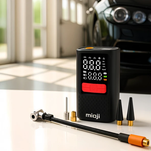 Mioji 11C 4000mAh Taşınabilir Hava Pompası + Powerbank ürün görseli 1