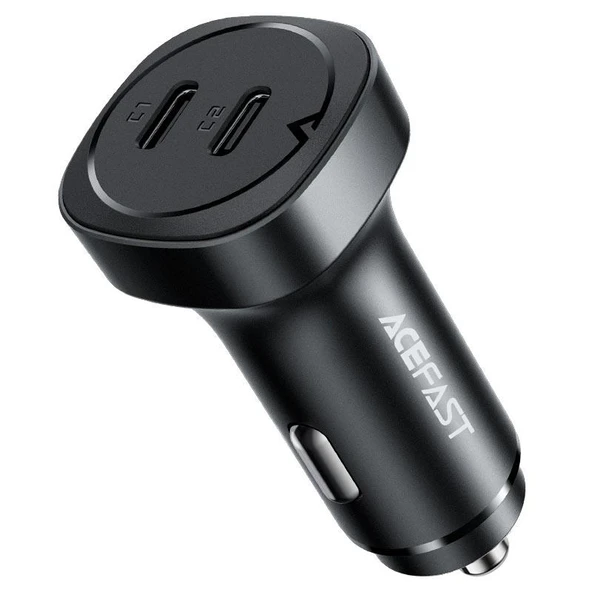 Acefast 72W 2X USB-C 2 Port Hızlı Araç Şarj Aleti Araç Güç Adaptörü iPhone & Android & iPad & MacBook Type-C - B2 ürün görseli 1