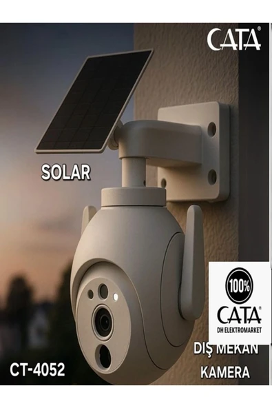Cata CT 4052 Solar Dış Mekan Akıllı Kamera ürün görseli 1