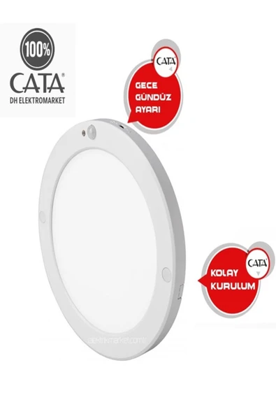 Cata Sıva Üstü Led Sensörlü Tavan Armatürü Ct-9247 Beyaz Işık ürün görseli 1