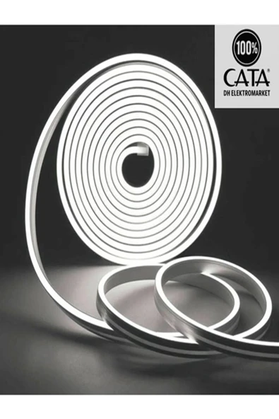 Cata 12 V Neon Led Beyaz 5mt - Resim 5