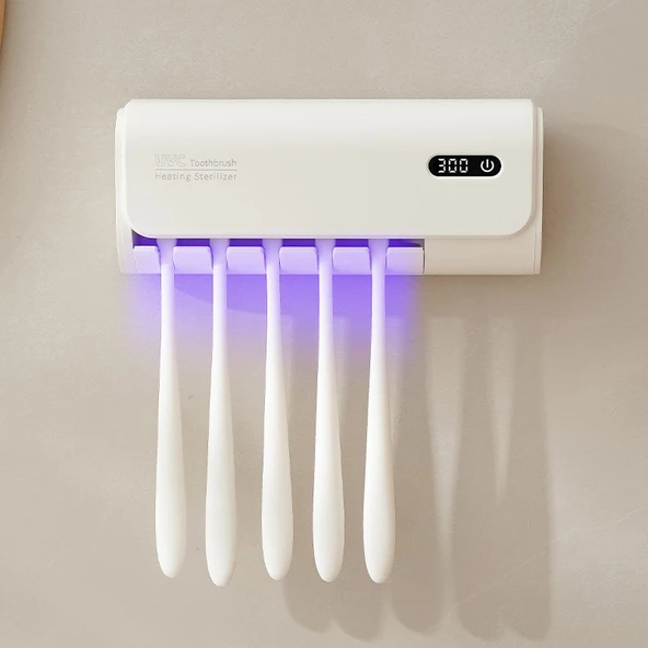 Mioji Mio UV5F Pro 2600mAh Şarj Edilebilir UV Sterilizatörü Diş Fırçası Tutucusu Beyaz ürün görseli 1