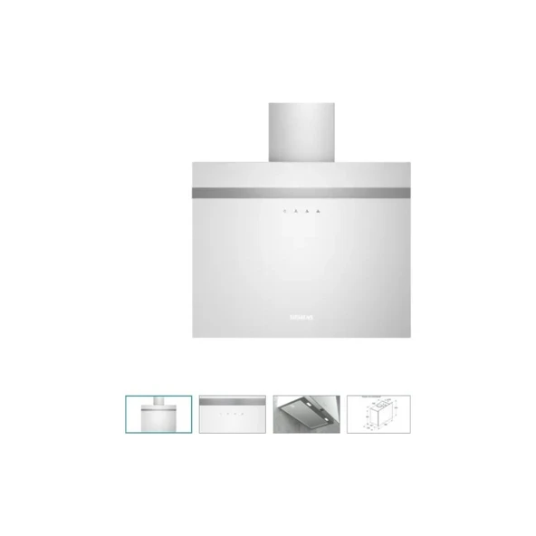 Siemens LC65FCJ20T Beyaz Duvar Tipi Davlumbaz ürün görseli 1