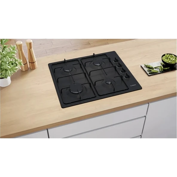 Bosch PBP6C6K80O Siyah Gazlı Ocak - Resim 4
