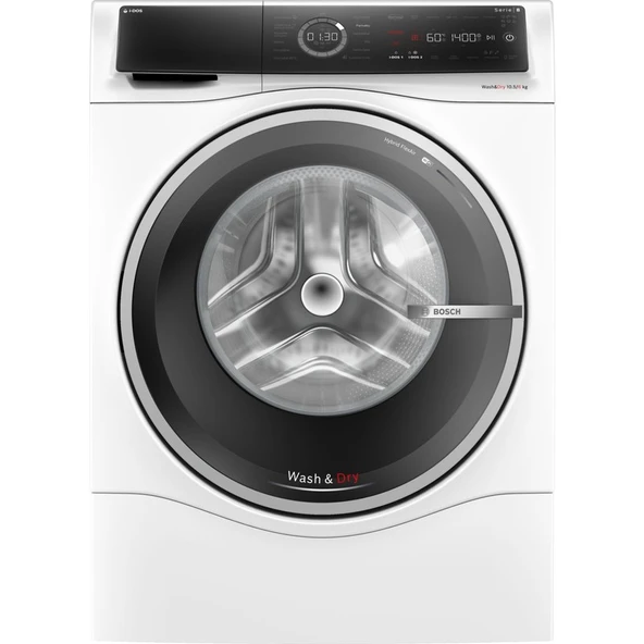 Bosch WNC254A0TR 10.5/6 kg 1400 Devir Beyaz Kurutmalı Çamaşır Makinesi ürün görseli 1