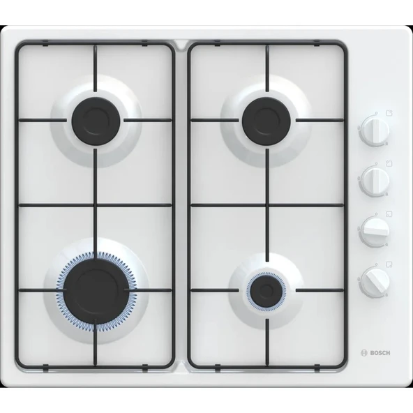 Bosch PBP6C2K80O Beyaz Gazlı Ocak ürün görseli 1