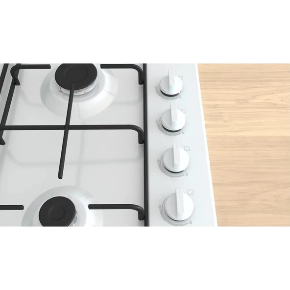 Bosch PBP6C2K80O Beyaz Gazlı Ocak - Resim 3