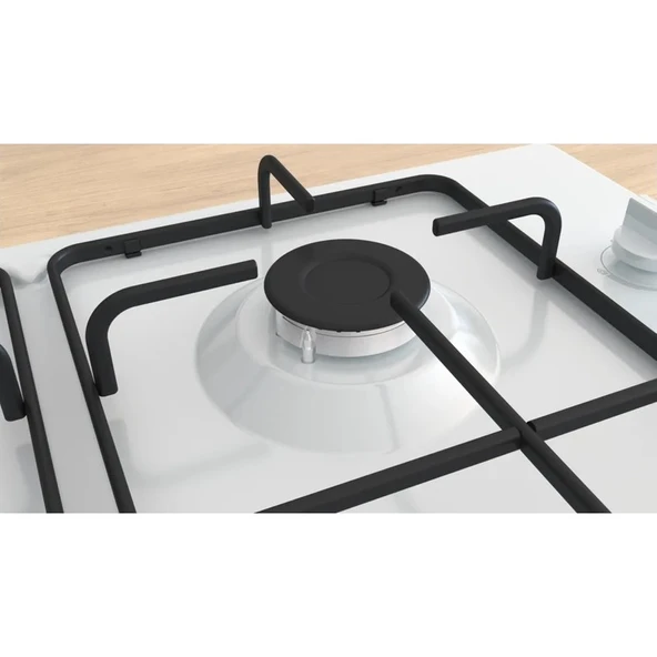 Bosch PBP6C2K80O Beyaz Gazlı Ocak - Resim 4