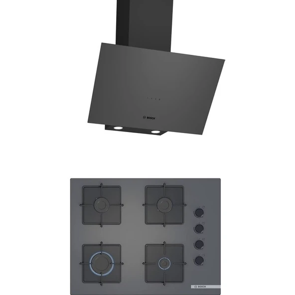 Bosch Gri 2 Li Ankastre Set 324 ( DWK64PJ70T - POP7C9P30O ) 67 cm Ocak ürün görseli 1