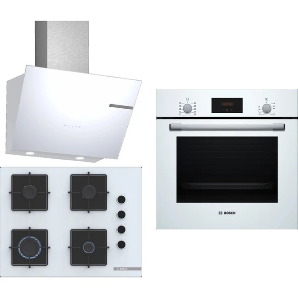 Bosch Ankastre 3 Lü Set 304( HBF512BW1T - POP7C2P30O - DWK66PJ20T ) ürün görseli 1