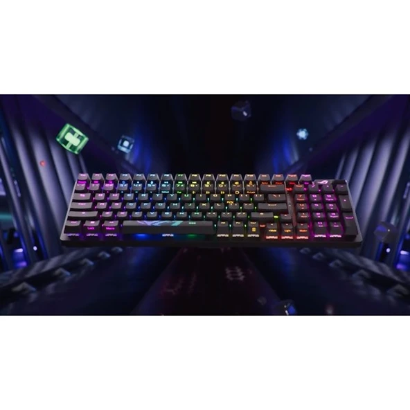 ASUS ROG STRIX SCOPE 96WI/RX RED WIRELESS OYUN KLAVYESİ - Resim 4