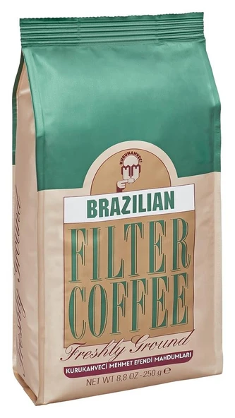 Mehmet Efendi 250gr Brazılan Filtre Kahve ( Freshly Ground ) ( Net WT 8,8 OZ) ürün görseli 1
