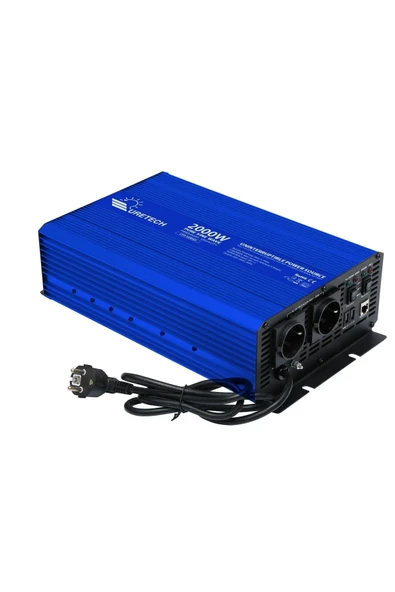 URETECH 2000 W Watt 12v Tam Sinüs Akıllı Ups Şarjlı Inverter ürün görseli 1
