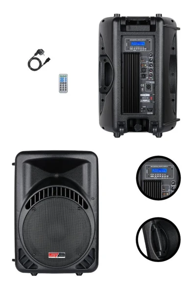 Lastvoice Ample-12A Aktif Kabin Hoparlör 12 İnç 800 Watt Bluetooth Usb ürün görseli 1
