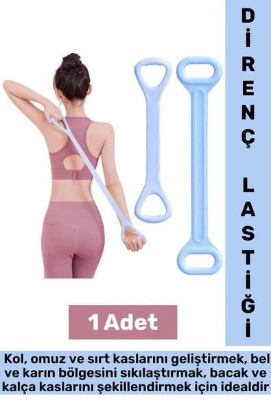 Başlangıç Profesyonel Seviye Bacak Omuz Sırt Esneme Yoga Pilates Orta Sert Egzersiz Direnç Lastiği ürün görseli 1