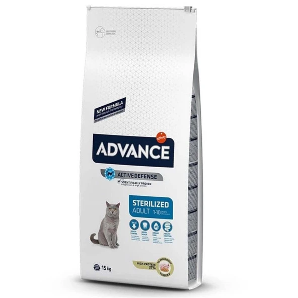 Advance Sterilized Adult Hindili Kısır Kedi Maması 15 Kg ürün görseli 1