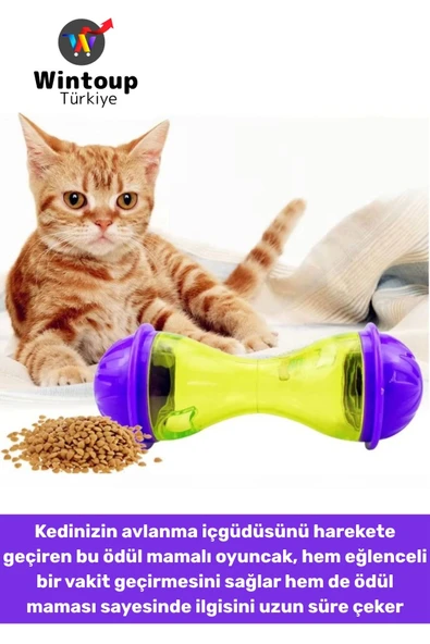 Evcil Hayvan Kedi Avlanma İçgüdüsü Geliştiren Eğlenceli İnteraktif Kedi Ödül Mamalı Oyuncak ürün görseli 1
