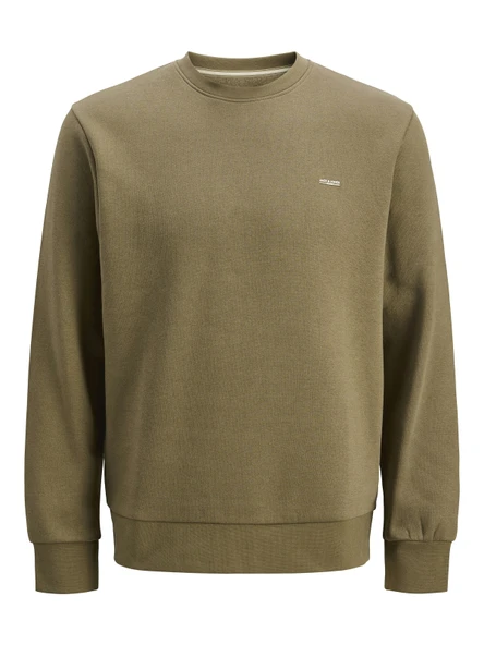JACK JONES Yazı Baskılı Bisiklet Yaka Erkek Sweatshirt 12284399 ürün görseli 1