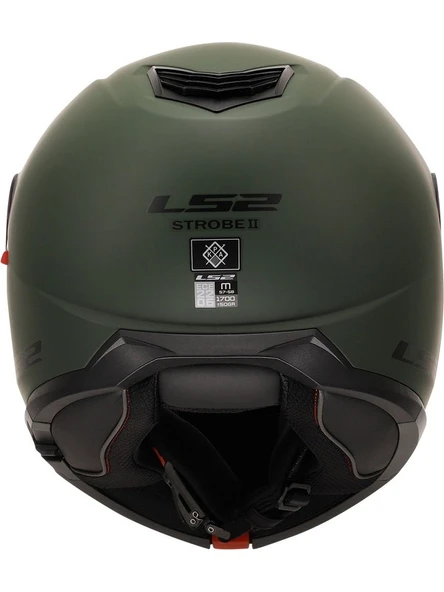 LS2 Strobe 2 Mat Yeşil Kask - Resim 2