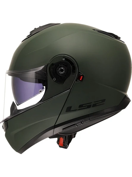 LS2 Strobe 2 Mat Yeşil Kask - Resim 5