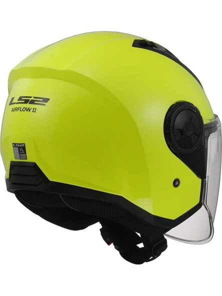 LS2 Aırflow 2 Neon Sarı Kask - Resim 2