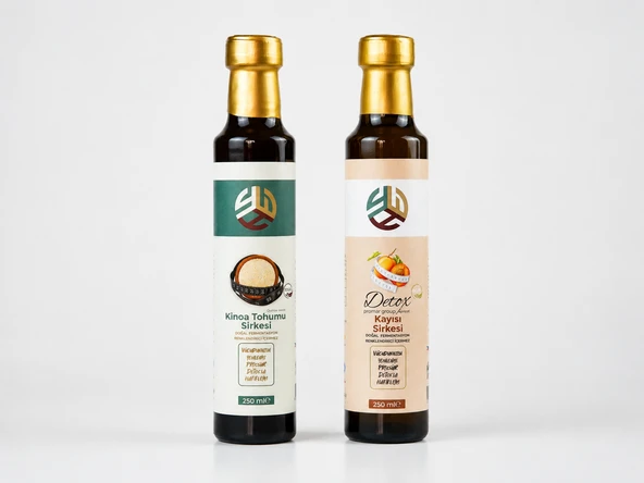 Promar KAYISI DETOX SİRKESİ 250 ML+ KİNOA TOHUMU DETOX SİRKESİ 250 ML ürün görseli 1