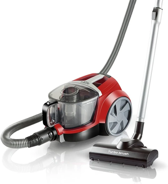 Arnica Pika Kırmızı Toz Hazneli Elektrikli Süpürge, 250 W, 2.5 L Hazne, HEPA 13 Filtre, Kırmızı