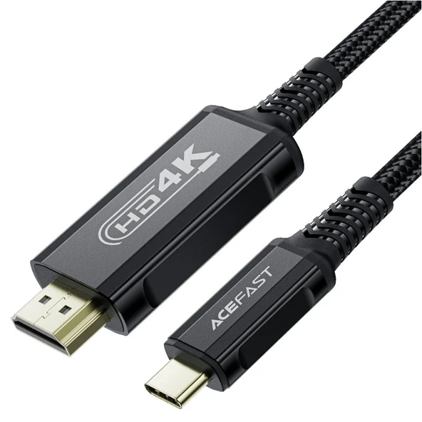 Acefast USB-C to HDMI 4K HDR Destekli 1.8 Metre Video Aktarım Kablosu - C1-10 ürün görseli 1