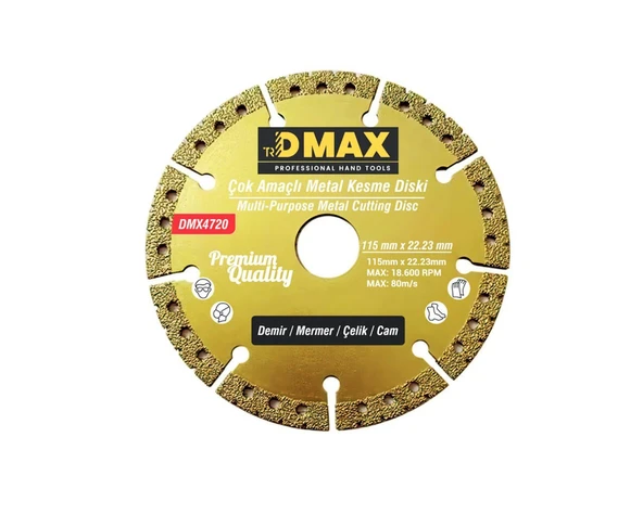 Çok Amaçlı Metal Kesme Diski 115x22.23mm DMX4720 ürün görseli 1