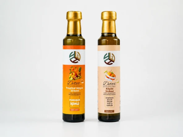 KAYISI DETOX SİRKESİ 250 ML+ TROPİKAL MEYVE DETOX SİRKESİ 250 ML ürün görseli 1