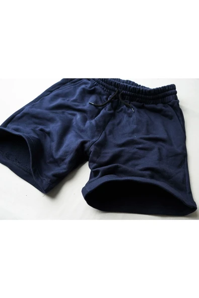 Slim Fit 2 Cepli Pamuklu Penye Şort - Resim 3