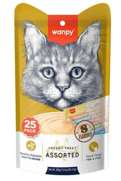 Kedi Ödül Çubuğu Sıvı Karışık Paket 25 Adetx14 gr ürün görseli 1