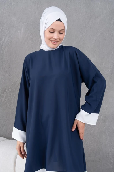 garnili diz boyu sala tunik - Resim 4