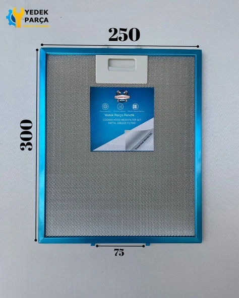 GORENJE: DT6545GES | 258908 | 250x300 mm | Aspiratör & Davlumbaz Tel Yağ Filtresi | Model: 184735 - AMF009 | 25x30 cm ürün görseli 1