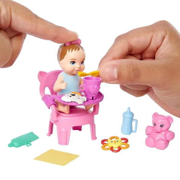 GHV83 Özellikli Minik Bebekler /Barbie Bebek Bakıcısı -1 Adet Stokta Olan Gönderilir ürün görseli 1