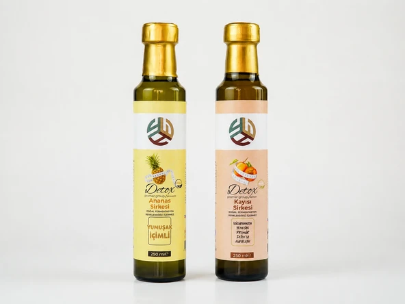 Promar DETOX ANANAS SİRKESİ 250 ML + KAYISI DETOX SİRKESİ 250 ML ürün görseli 1
