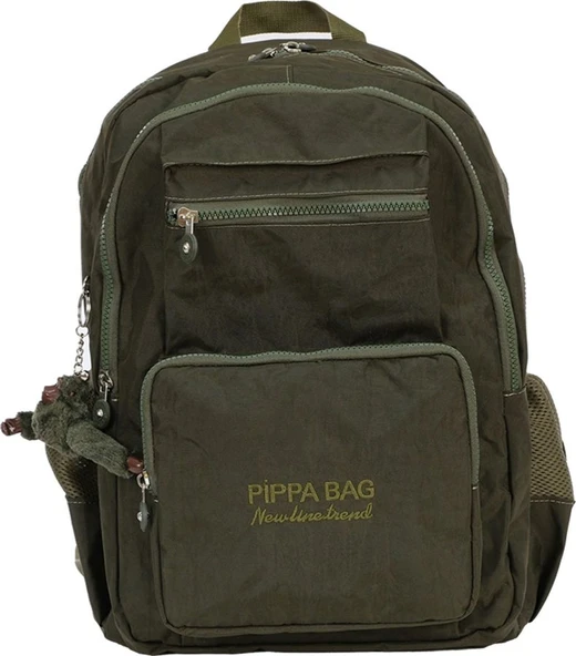Pippa İlus Dört Gözlü Okul ve Günlük Sırt Çantası (Yeşil - Kadın ve Erkek - CNT8035-02) ürün görseli 1