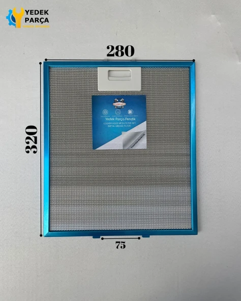 Bosch: DKE115U | 280x320 mm | Aspiratör & Davlumbaz Tel Yağ Filtresi | Model: 00363095 - 40472618 | 28x32 cm ürün görseli 1