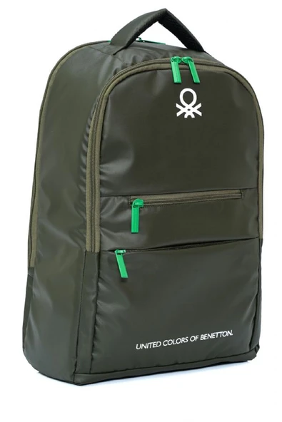 United Colors Of Benetton Unisex Okul, Günlük ve Seyahat Sırt Çantası - Haki - 20831 ürün görseli 1