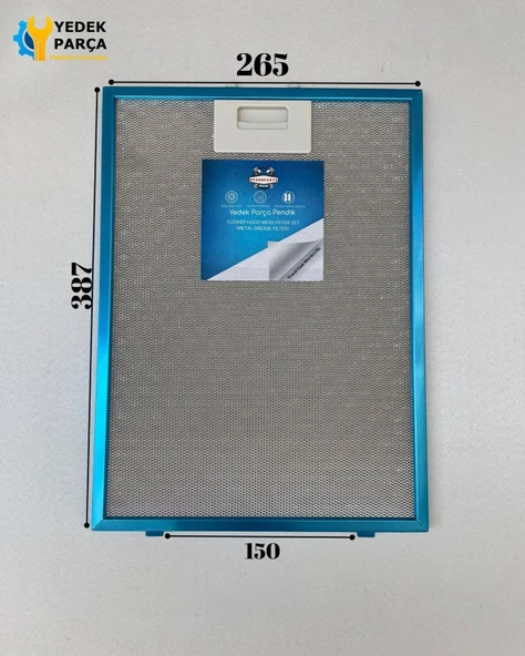 Neff: D69B42N0 | 265x387 mm | Aspiratör & Davlumbaz Tel Yağ Filtresi | Model: 00742967 | 26x5x38,76 cm ürün görseli 1